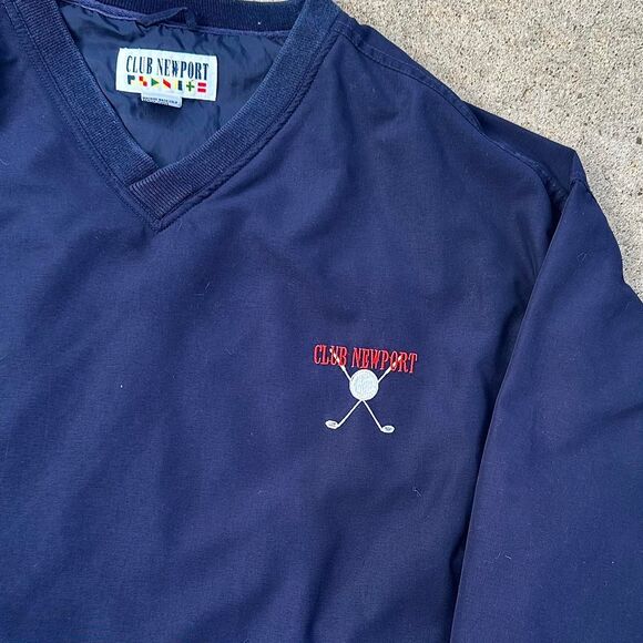 Vintage Club Newport Golf Course Windbreaker Pullover - Picture 2 of 4
